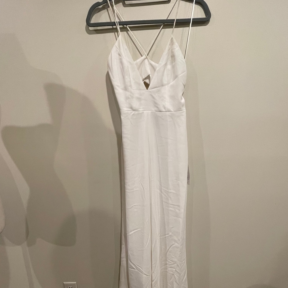 BHLDN Jay Godfrey Auden white jumpsuit strappy NWT - Picture 5 of 12